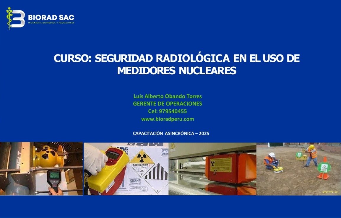 CURSO ONLINE DE SEGURIDAD RADIOLÓGICA EN EL USO DE MEDIDORES NUCLEARES