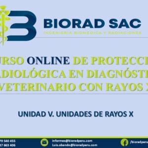 CURSO ONLINE DE PROTECCIÓN RADIOLÓGICA EN DIAGNÓSTICO VETERINARIO CON RAYOS X